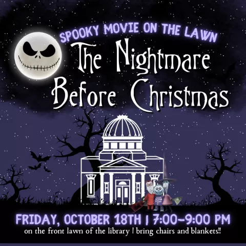 Spooky Movie on the Lawn-The Nightmare Before Christmas