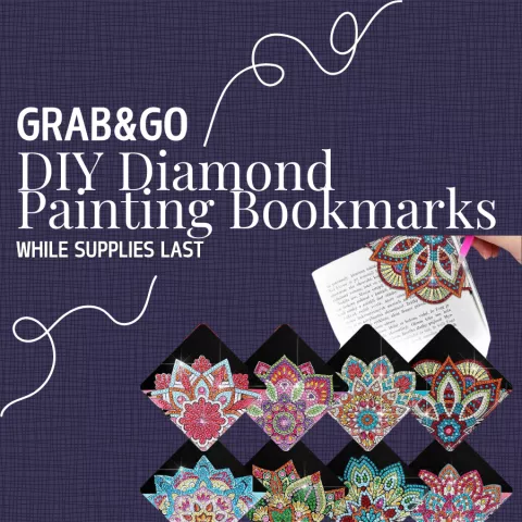 Adult Grab &amp; Go: DIY Diamond Painting Bookmarks 