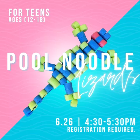 Teen Pool Noodle Lizard