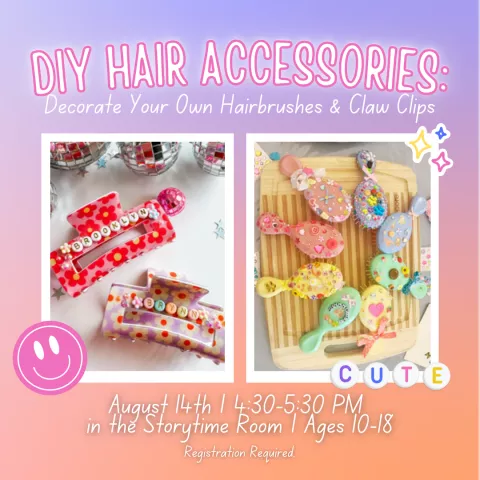 DIY Hair Accessories: Decorate Your Own Hairbrushes &amp; Claw Clips