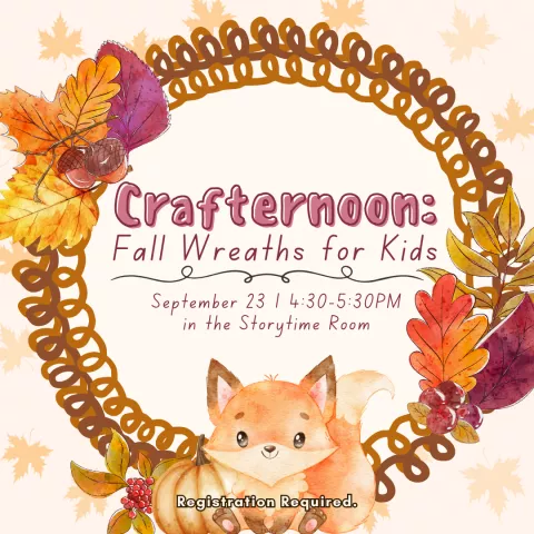 Crafternoon- Fall Wreath for Kids