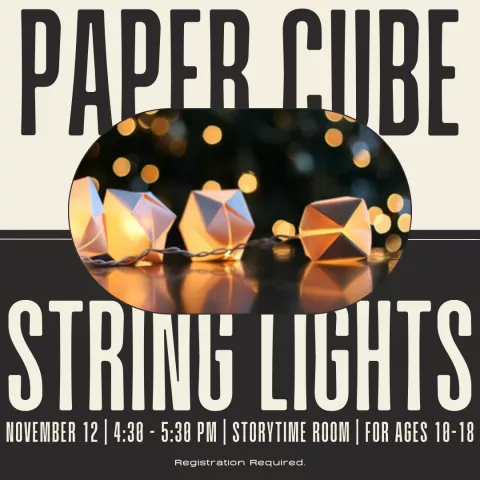 Paper Cube String Light