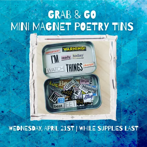 Grab &amp; Go Mini Magnet Poetry Tins 