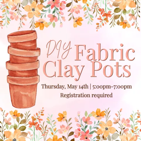 DIY Fabric Clay Pots