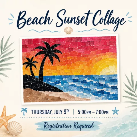 Beach Sunset Collage 