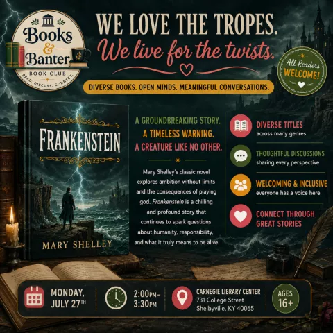 Books &amp; Banter Book Club: Frankenstein