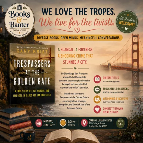 Books &amp; Banter Book Club: Trespassers at the Golden Gate